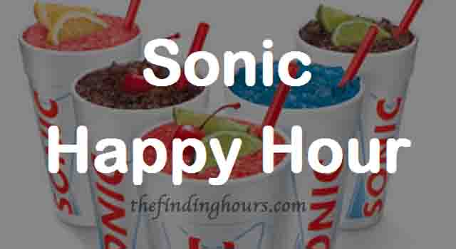 Sonic Happy Hour Time