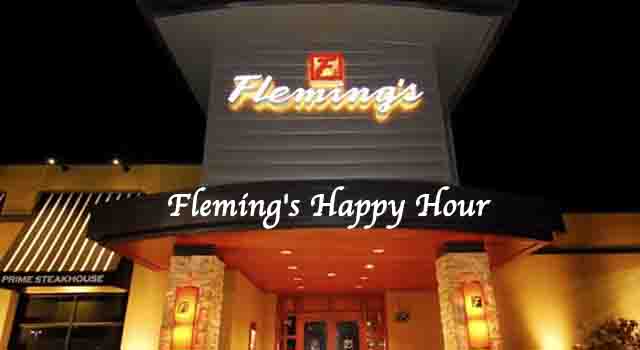 Flemings Happy Hour